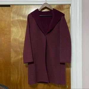 Elegant Hooded Pea Coat